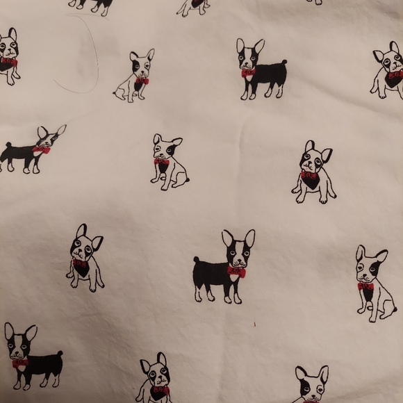 Poppy and Fritz 2 frenchie twin flat sheets - Picture 1 of 2